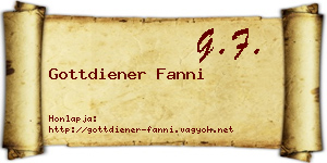 Gottdiener Fanni névjegykártya